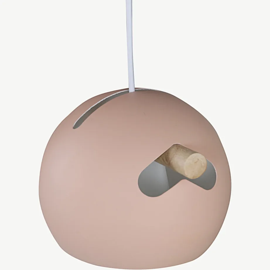 Tolmuroosa kolme kupliga Tubbie rippvalgusti pähklipuidu detailidega, 15507-809 – 4