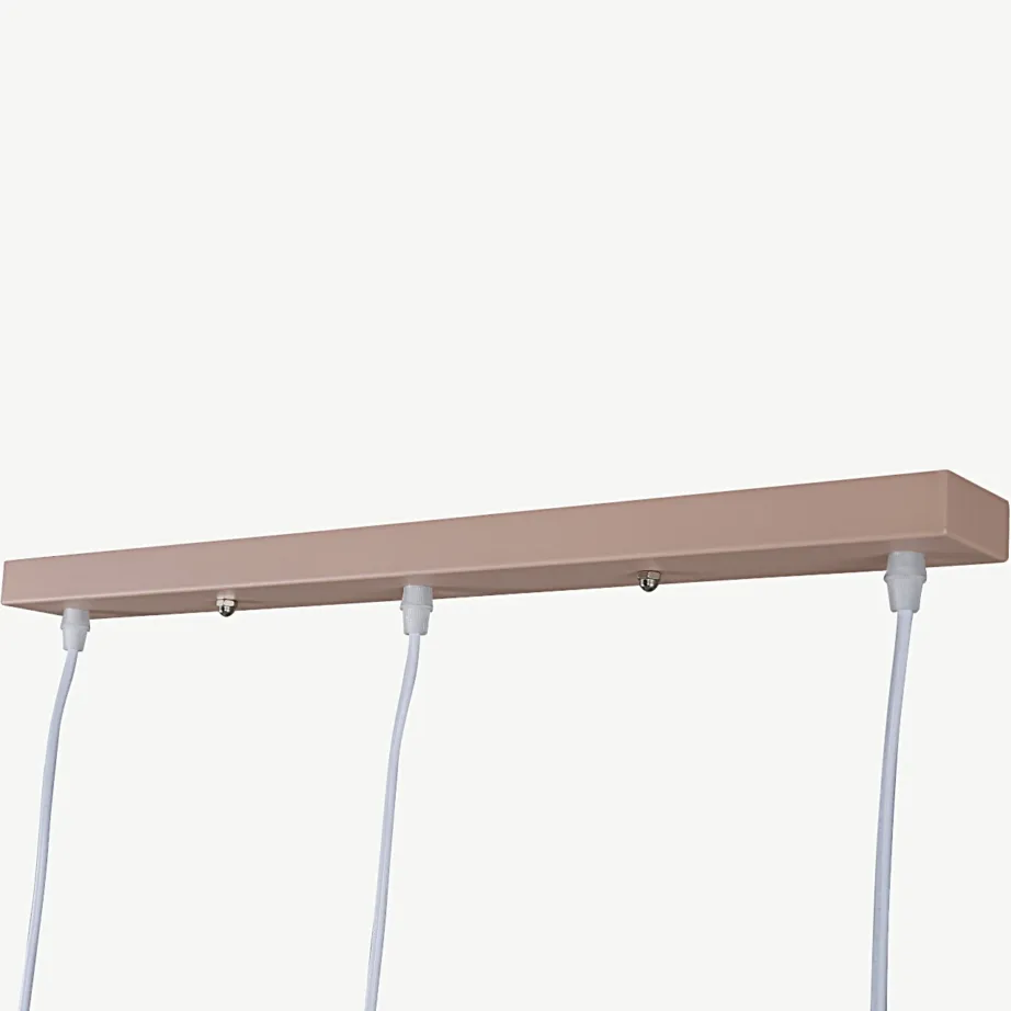 Tolmuroosa kolme kupliga Tubbie rippvalgusti pähklipuidu detailidega, 15507-809 – 5