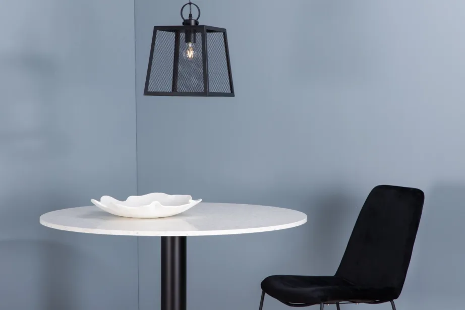 Tööstuslikku stiili mustast terasest rippvalgusti Hage, 28 × 28 × 37,5 cm, 15508-888 – 4