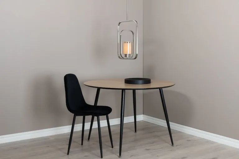 Hõbedase viimistlusega terasest rippvalgusti Aludra klaaskattega, 46 cm - 15511-805