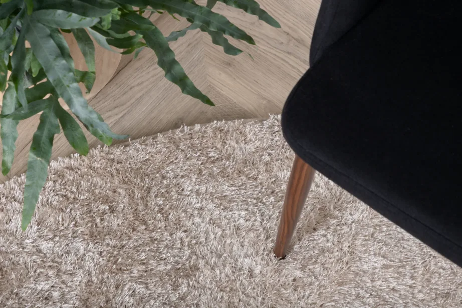 Mattis ümmargune beež vaip (polüester-puuvill, Ø200 cm), 15512-340 – 4