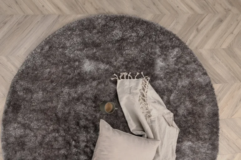Hall ümmargune vaip Mattis, Ø200 cm (polüester–puuvill) - 15512-341