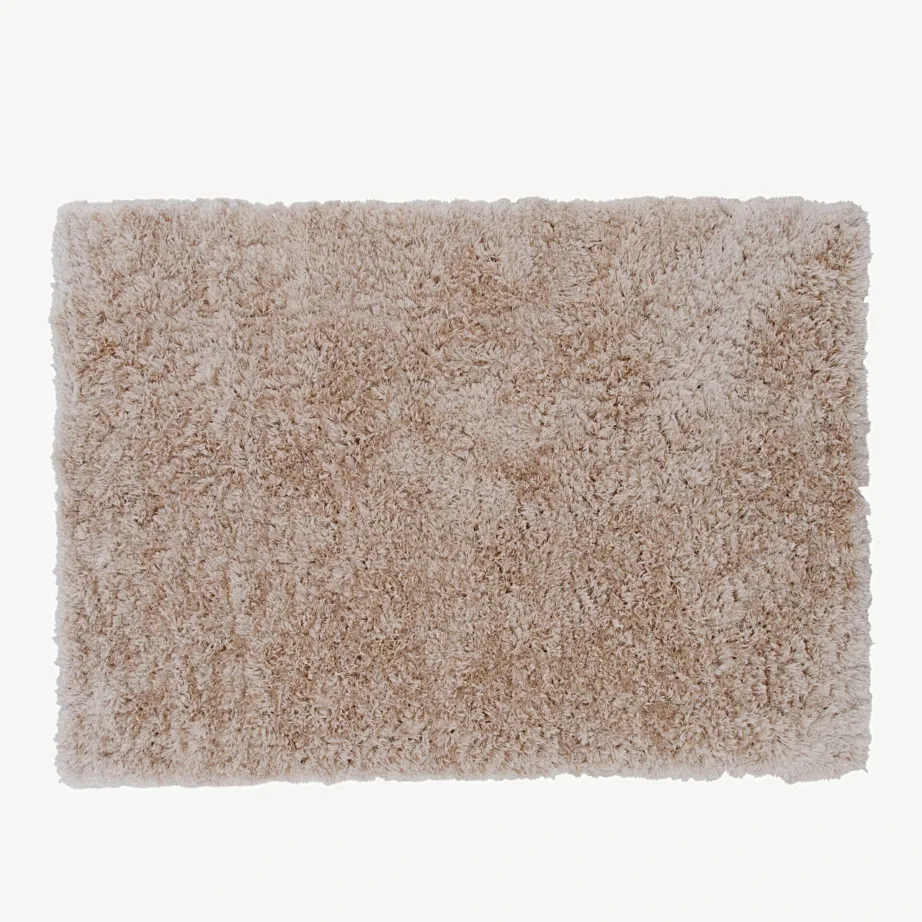 Beež kõrge karvaga Natta vaip, 160 × 230 cm (puuvill-polüester), 15513-350 – 2