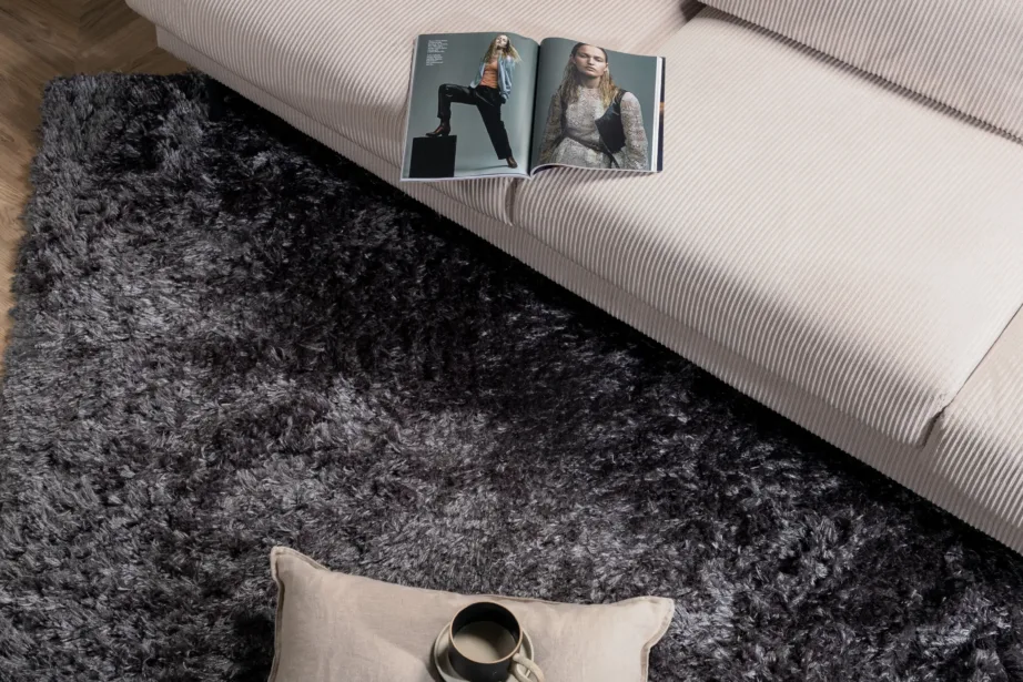 Tumehall kõrge karvaga vaip Natta, 160×230 cm (polüester-puuvill), 15513-355 – 4