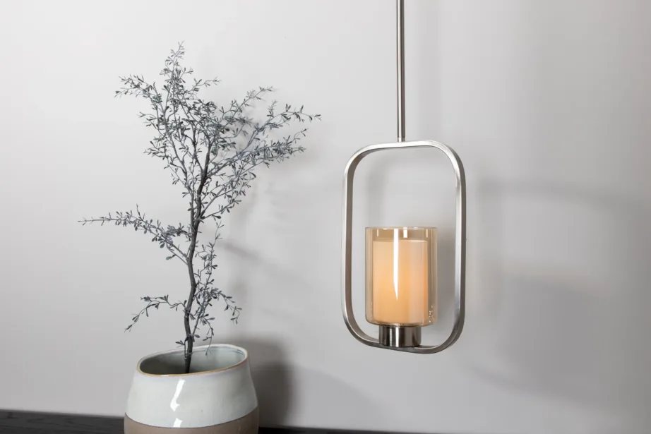 Hõbedane terasest ja klaasist rippvalgusti Aludra, 34 cm, 15513-805 – 8