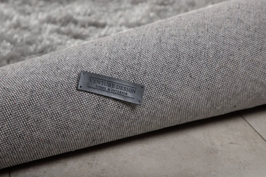 Natta ümmargune hõbedane vaip (polüester-puuvill, ø200 cm), 15515-351 – 4