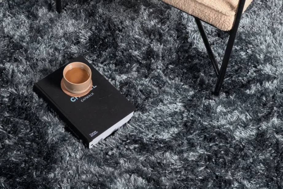 Natta ümmargune kõrge karvaga roheline vaip (ø200 cm, polüester-puuvill), 15515-354 – 4