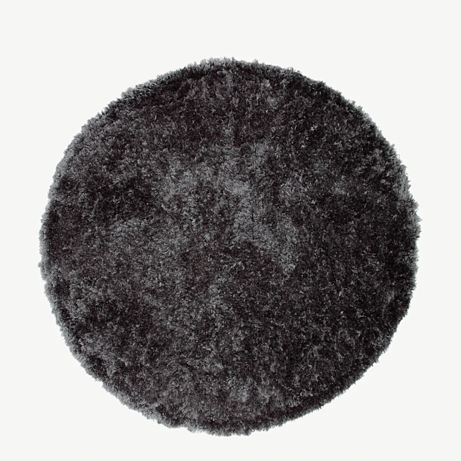 Natta ümmargune tumehall polüestervaip, ø200 cm, 15515-355 – 2