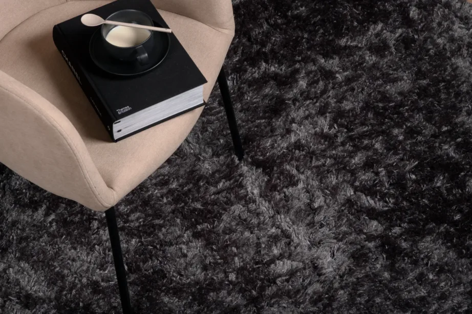 Natta ümmargune tumehall polüestervaip, ø200 cm, 15515-355 – 4