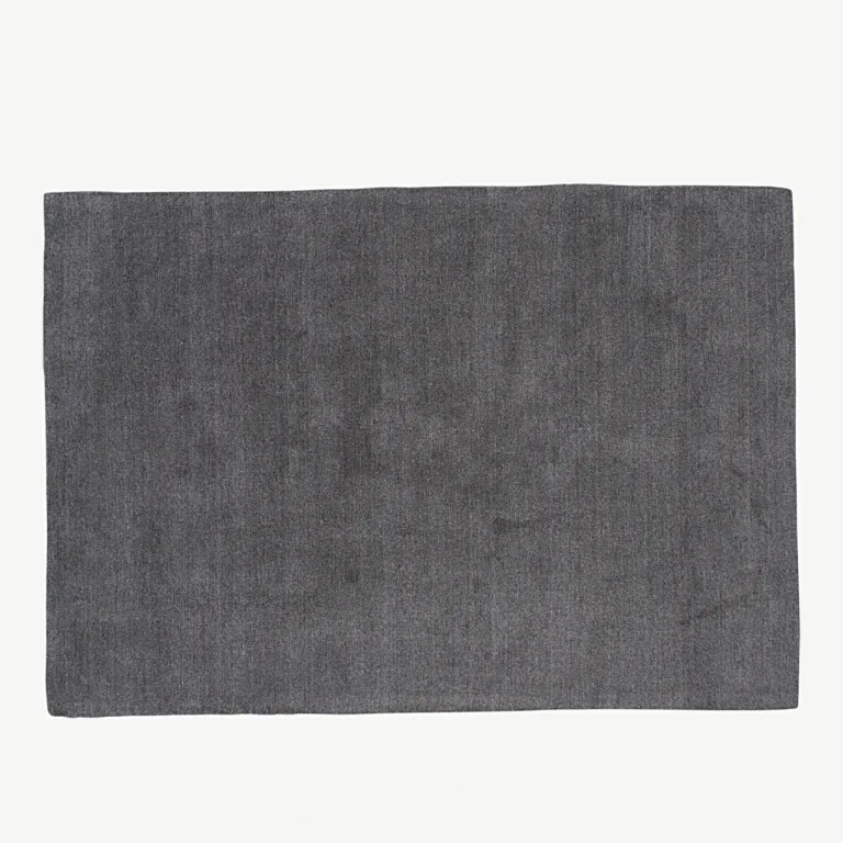 Ulla käsitsi kootud tumehall villavaip, 200 × 300 cm (villasegu, põhjamaine disain) - 15517-361