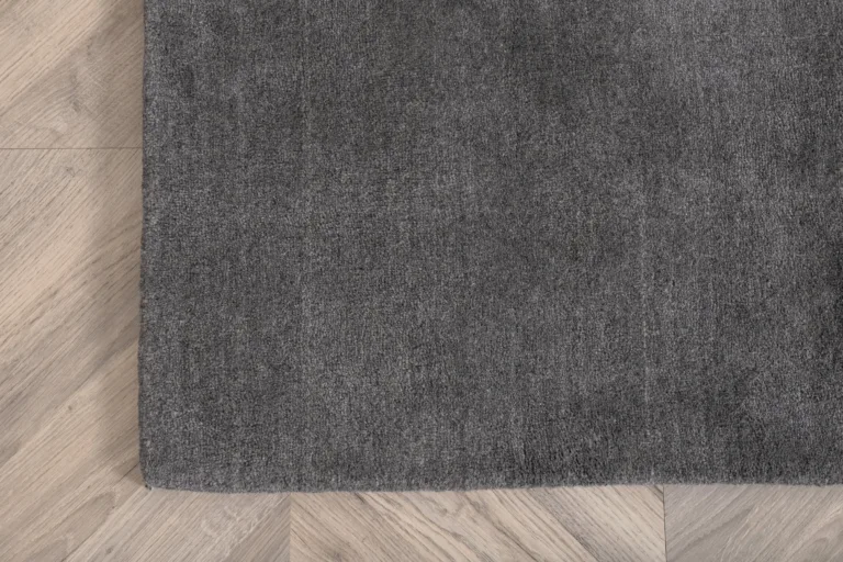 Ulla käsitsi kootud tumehall villavaip, 200 × 300 cm (villasegu, põhjamaine disain) - 15517-361