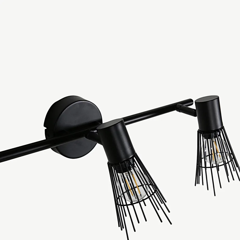 Reguleeritava kolme lambipeaga mustast terasest seinavalgusti Pico, 15517-888 – 4