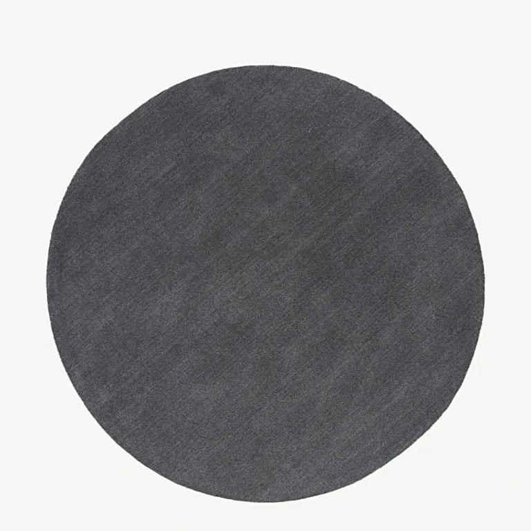 Ümmargune tumehall villavaip Ulla, läbimõõt 200 cm - 15519-365