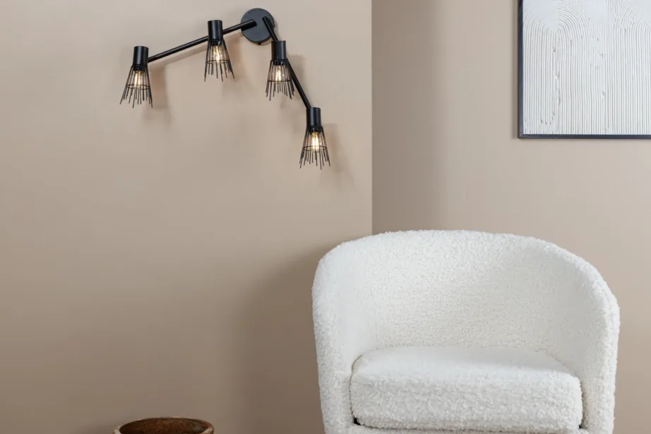 Neljaharuline must reguleeritav terasest seinavalgusti Pico, 15519-888 – 7