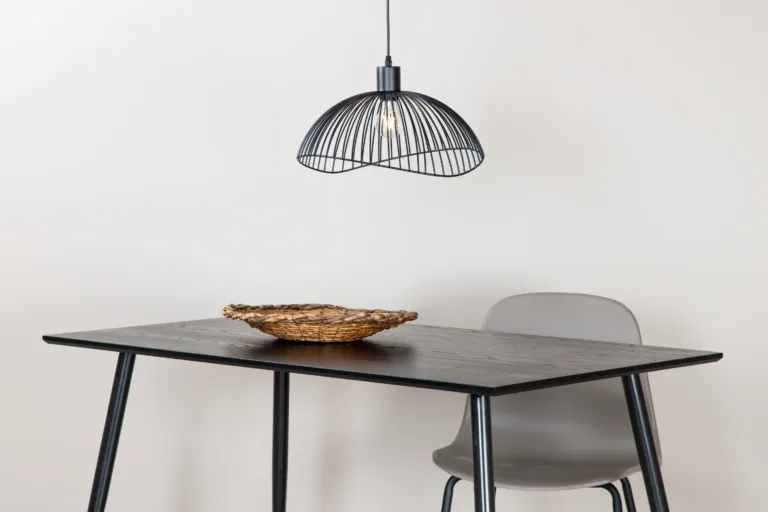 Mustast terasest võrgukuppel-ripplamp Elsa (Venture Home, 40 × 34 × 22 cm) - 15523-888