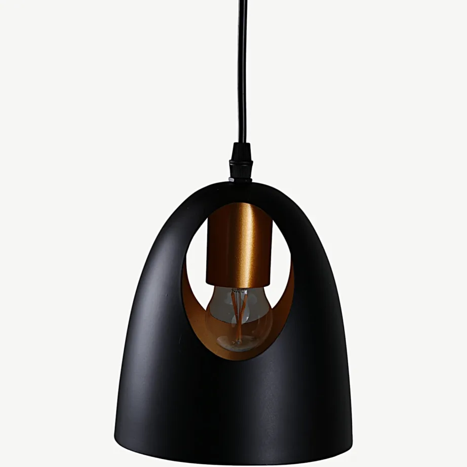 Elda rippvalgusti musta terase ja vaskviimistlusega, ø16 cm, 15532-888 – 3