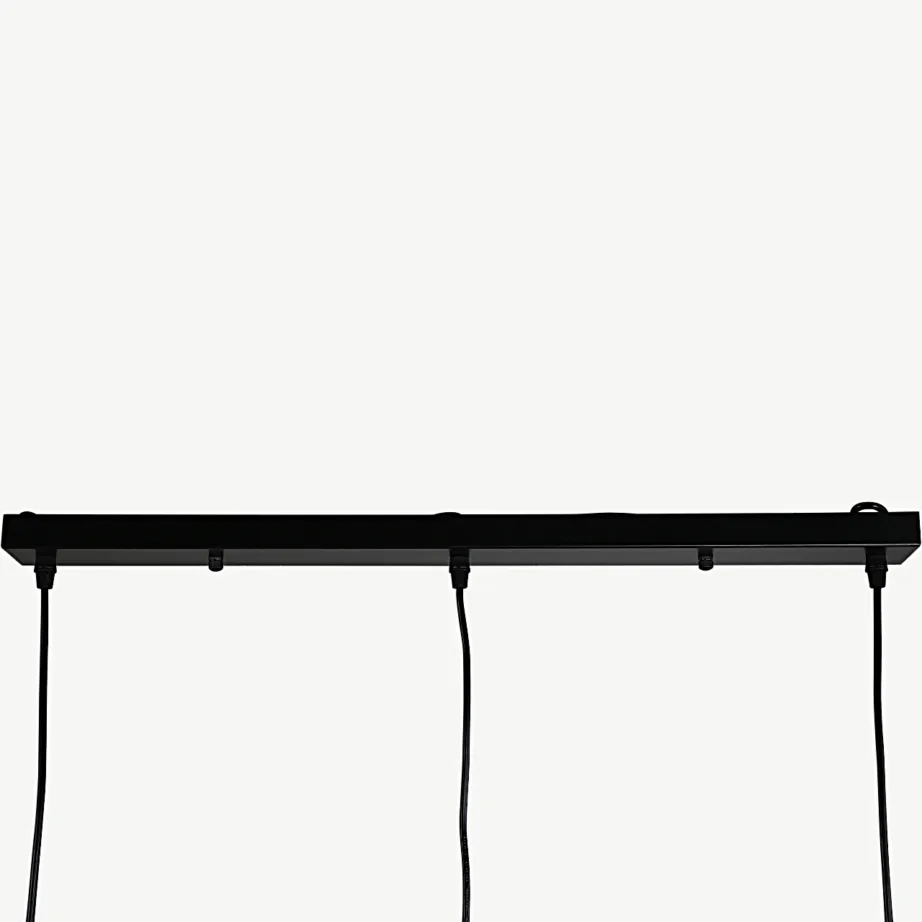 Kolmekohaline musta ja vasetooniga rippvalgusti Elda (teraskorpus, põhjamaine disain), 15533-888 – 4