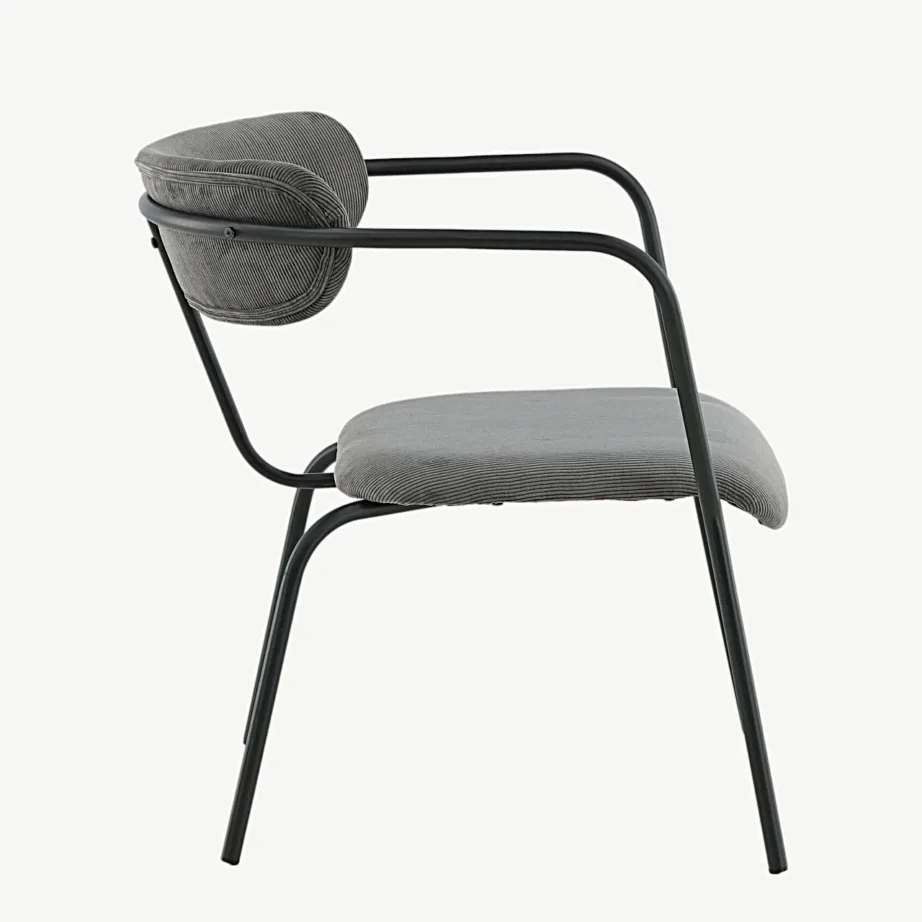 Hall velvetkordkangaga metallraamiga tugitool Duffy, 15546-955 – 2