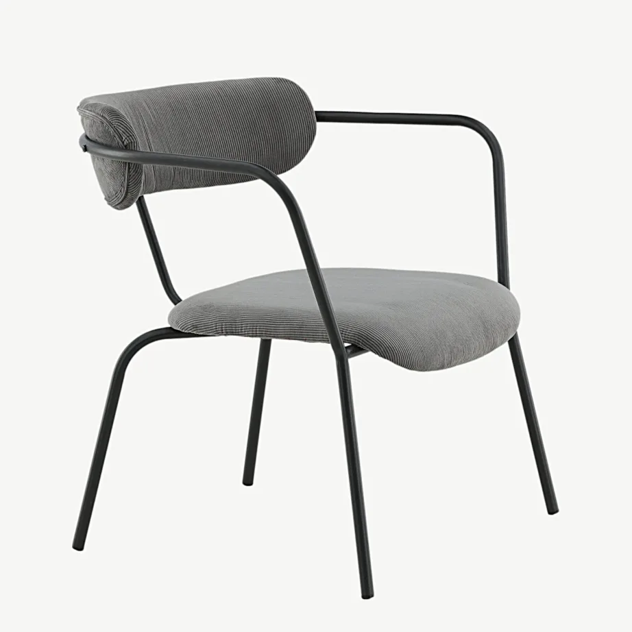 Hall velvetkordkangaga metallraamiga tugitool Duffy, 15546-955 – 3