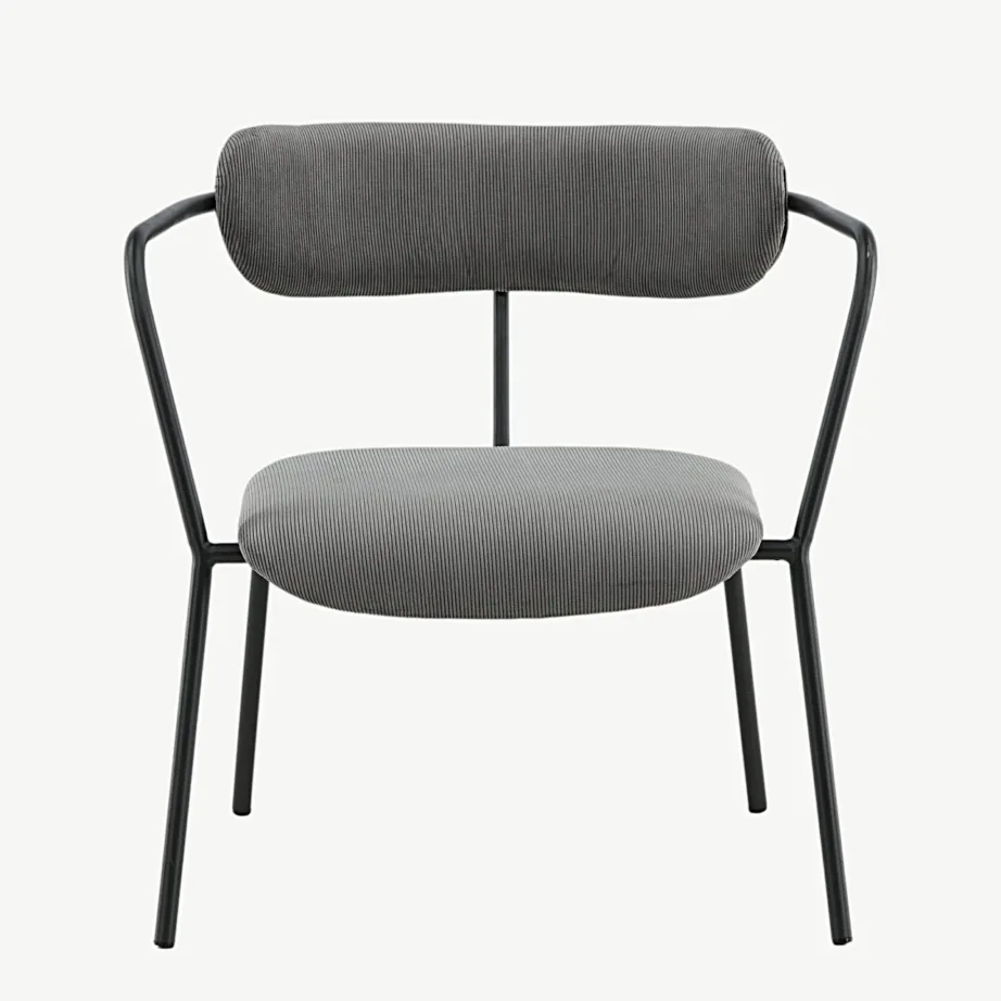 Hall velvetkordkangaga metallraamiga tugitool Duffy, 15546-955 – 4