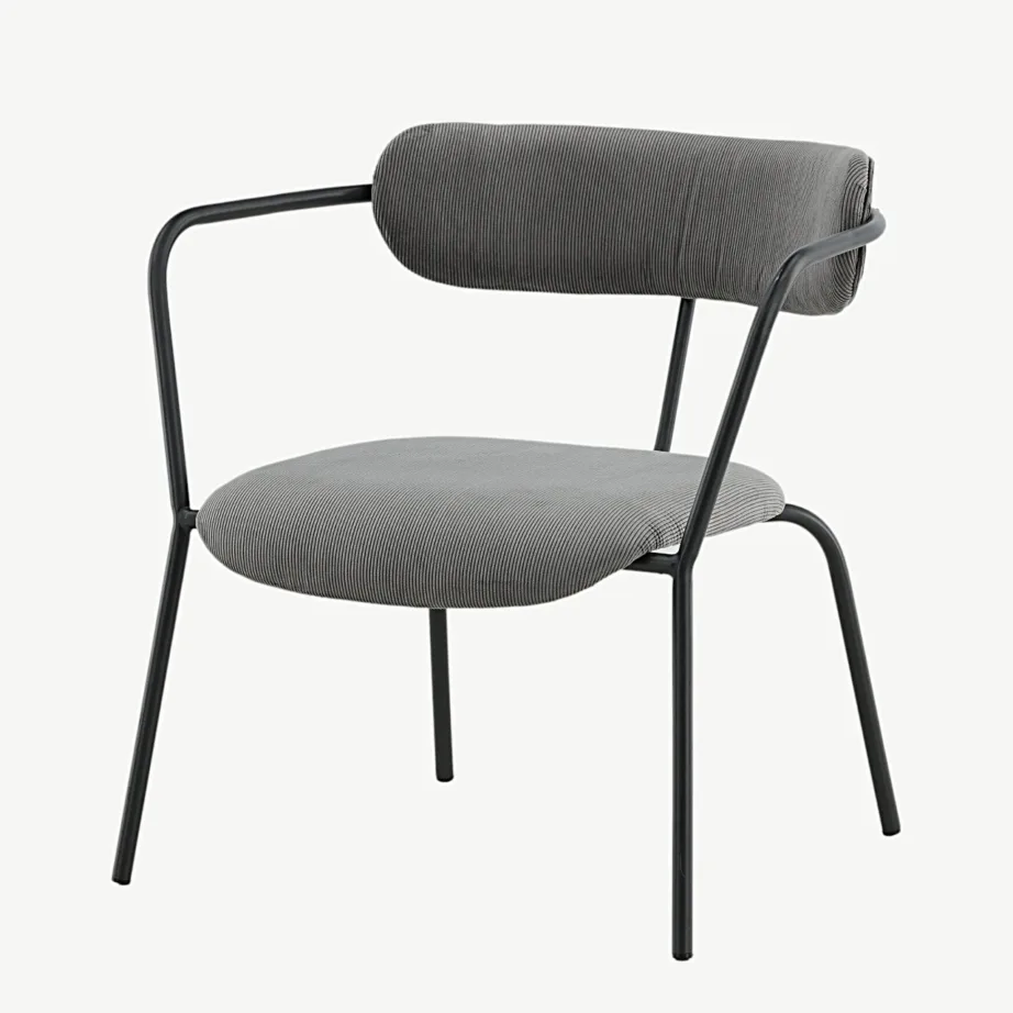 Hall velvetkordkangaga metallraamiga tugitool Duffy, 15546-955 – 5