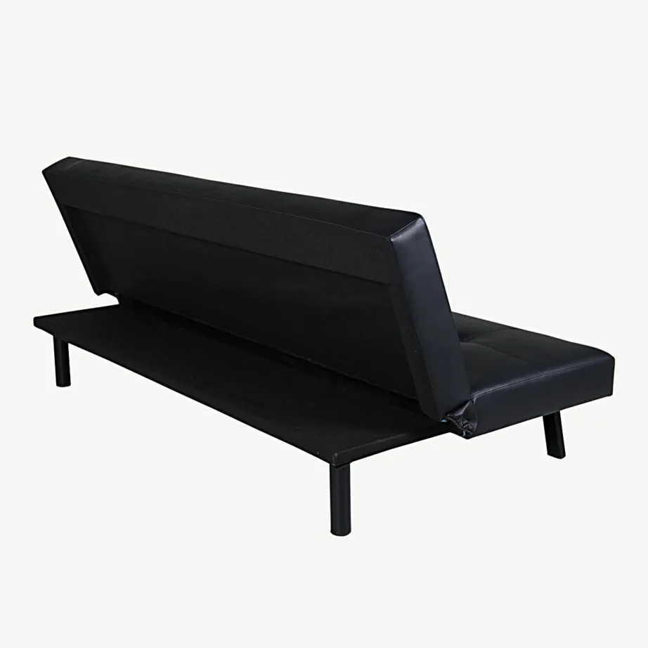 Lahtikäiv mustast kunstnahast diivanvoodi Bodil terasjalgadega, 15549-288 – 6