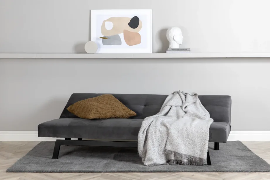 Lahtikäiv tumehall sametist diivanvoodi Bodil mustade jalgadega, 15549-955 – 13