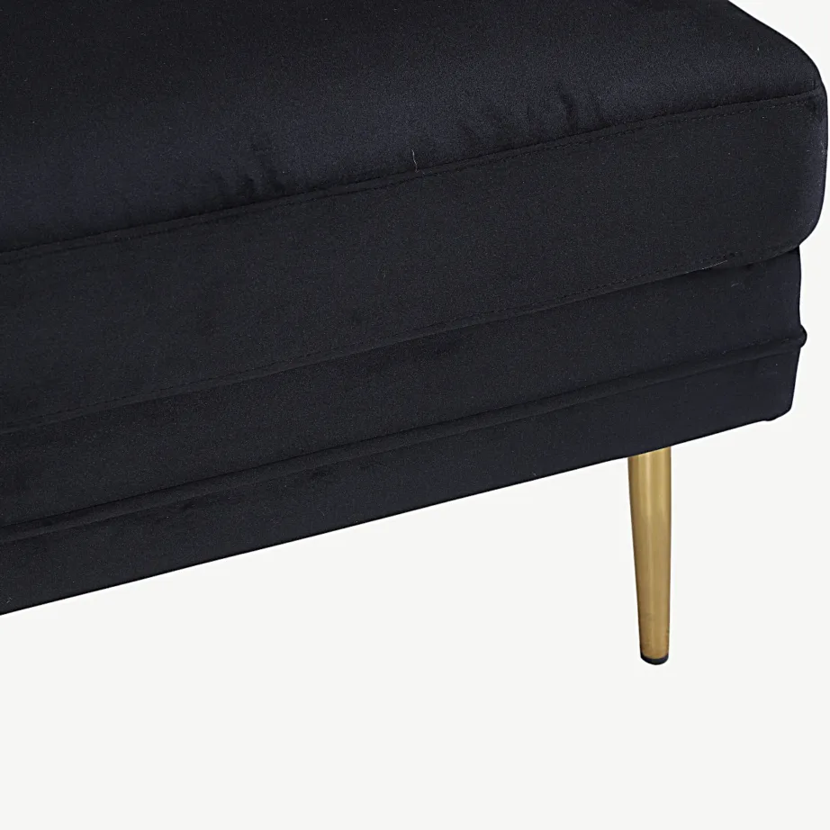 Must sametkattega tumba Boom kuldsete jalgadega, 15550-888 – 4