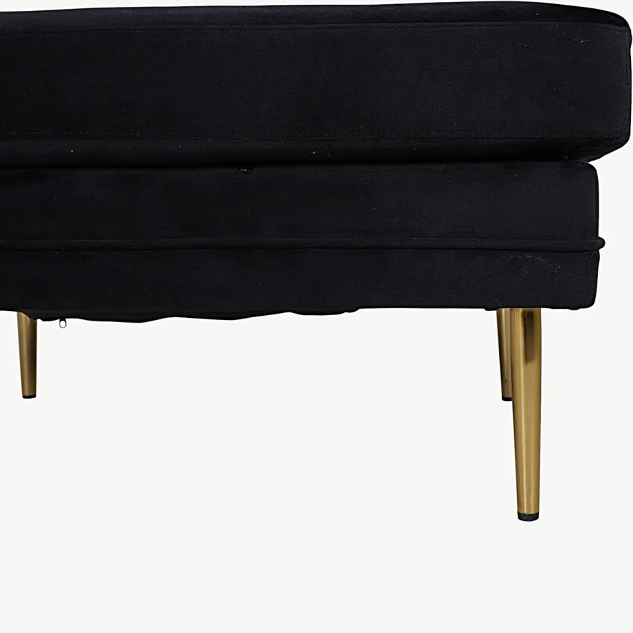 Must sametkattega tumba Boom kuldsete jalgadega, 15550-888 – 5