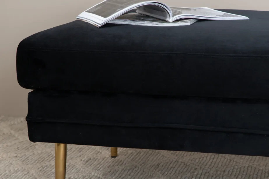 Must sametkattega tumba Boom kuldsete jalgadega, 15550-888 – 9