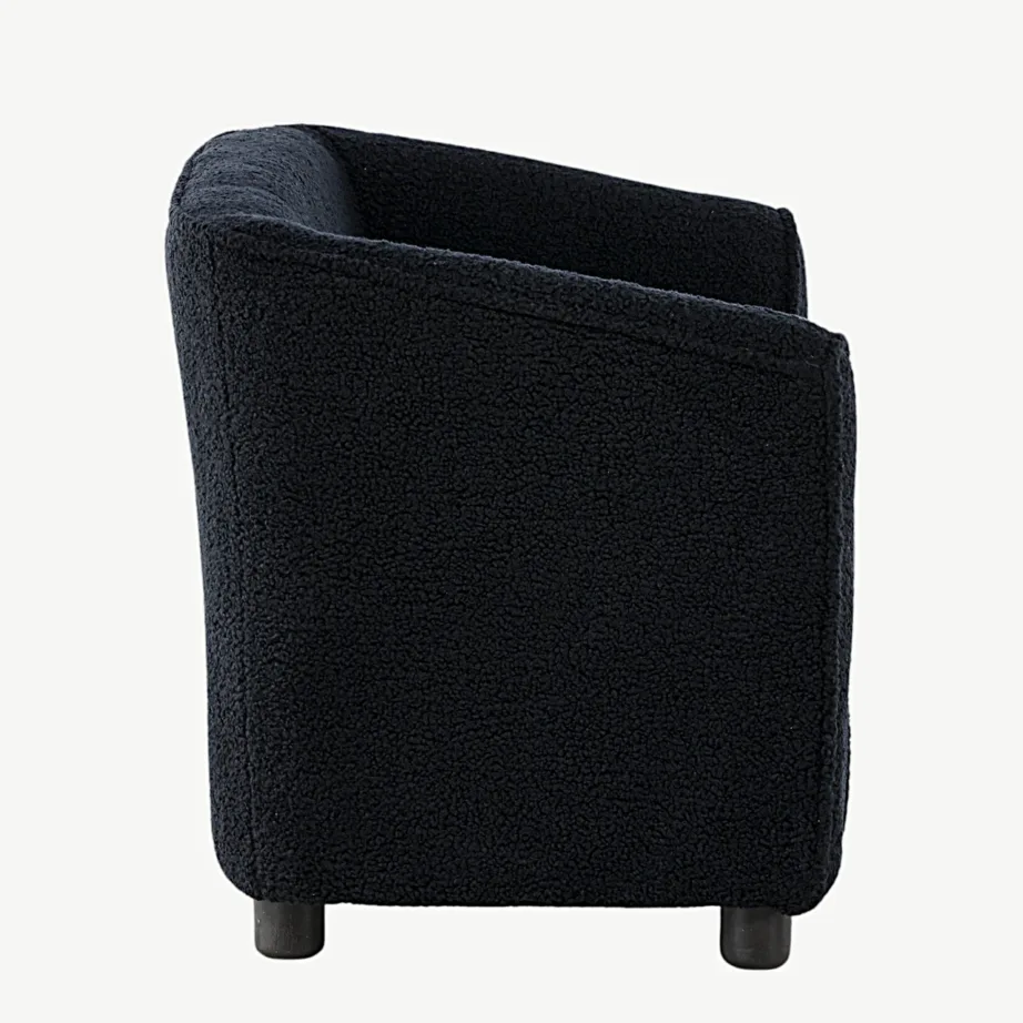 Mustast bukleepolstrist laste tugitool Måna (FSC-sertifikaadiga), 15551-102 – 2