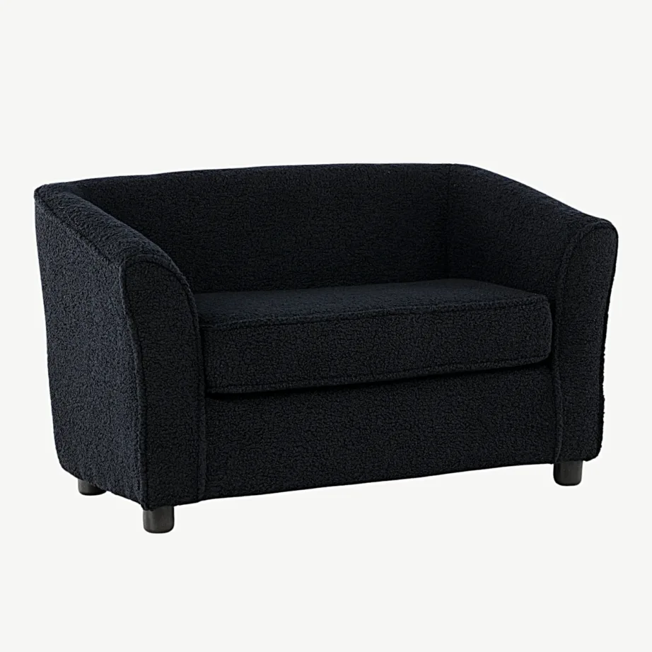 Mustast bukleepolstrist laste tugitool Måna (FSC-sertifikaadiga), 15551-102