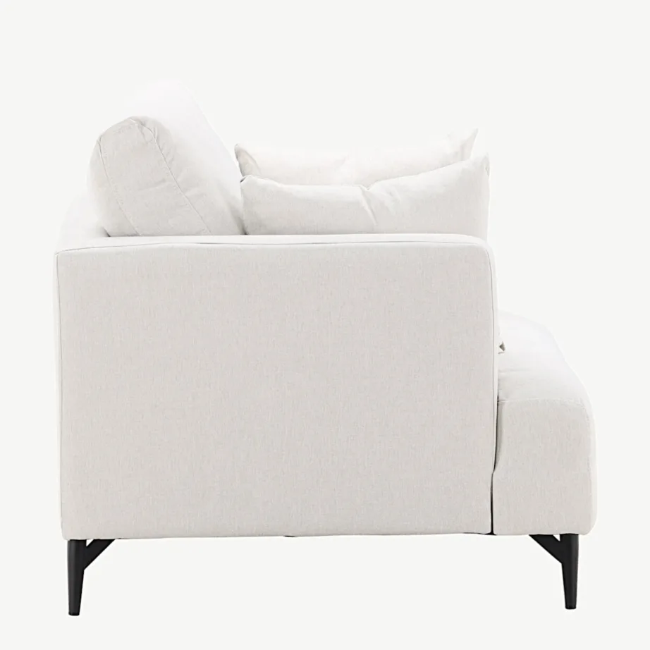 Beež linasegukangaga tugitool mustadel metalljalgadel Sofia sarjast, 15554-165 – 2