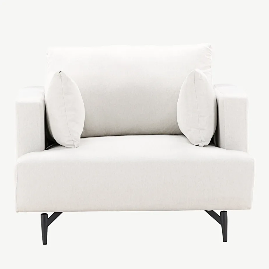 Beež linasegukangaga tugitool mustadel metalljalgadel Sofia sarjast, 15554-165 – 4