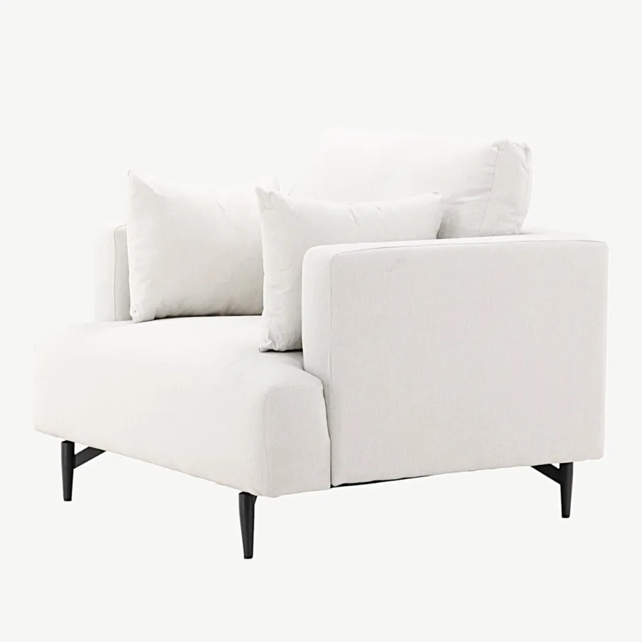 Beež linasegukangaga tugitool mustadel metalljalgadel Sofia sarjast, 15554-165 – 6