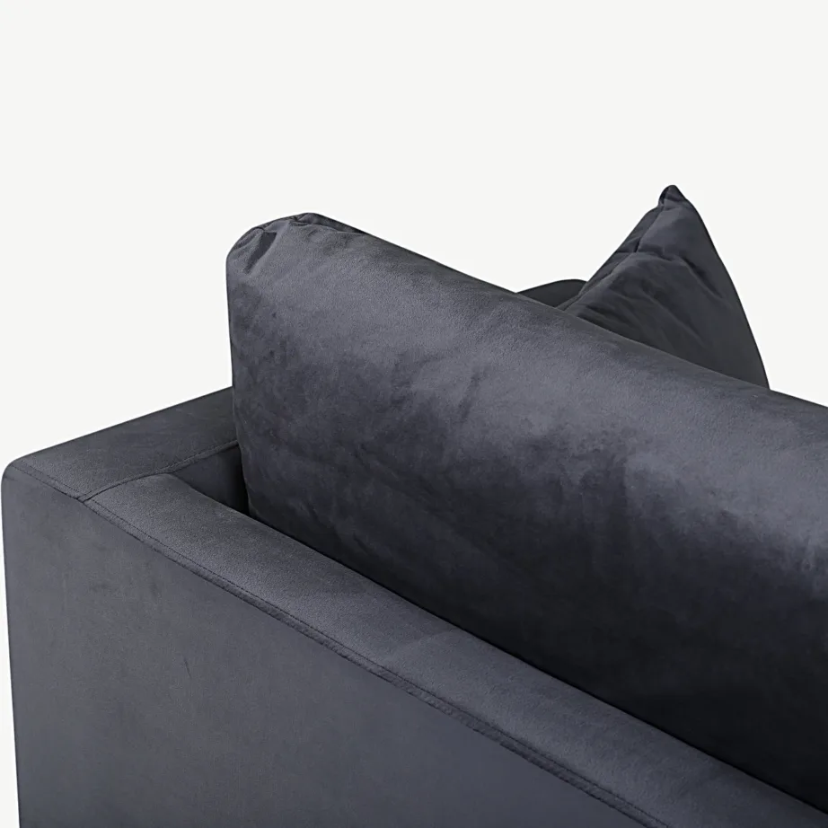 Tumehall sametist tugitool mustade metalljalgadega Sofia kollektsioonist, 15554-955 – 6