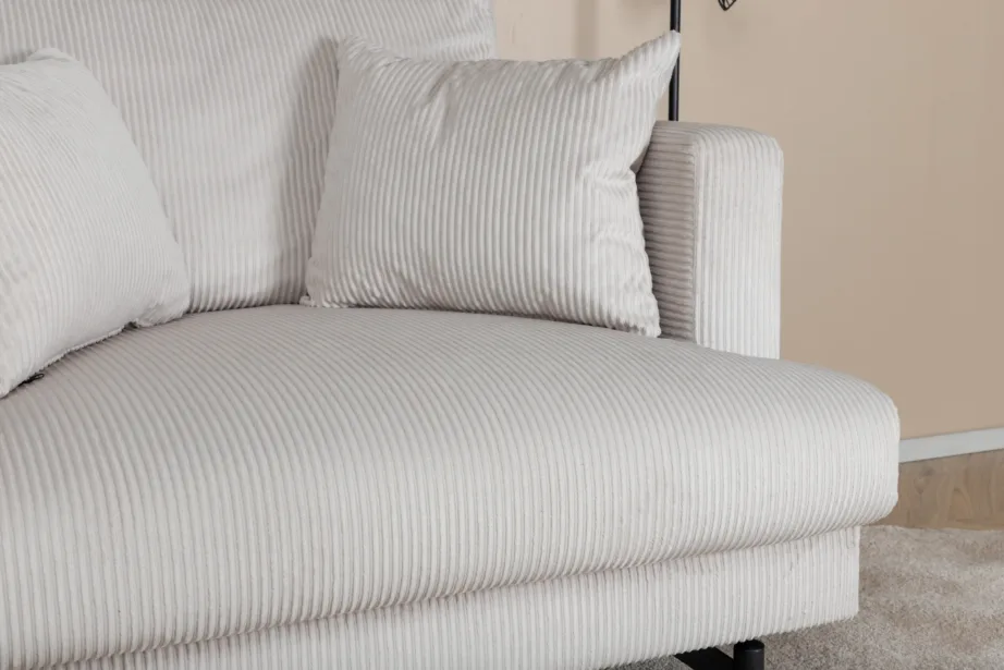 Beežist kordsametist tugitool Sofia mustade terasjalgadega, 15554-995 – 13