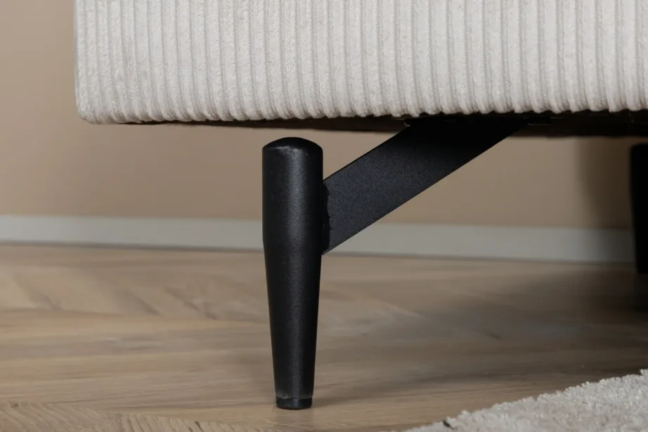 Beežist kordsametist tugitool Sofia mustade terasjalgadega, 15554-995 – 17