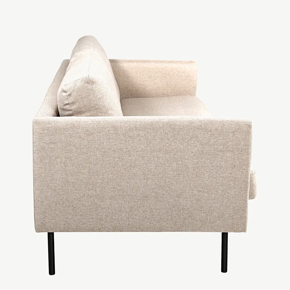 Beež 2-kohaline diivan mustade terasjalgadega Zoom, 15555-657 – 3