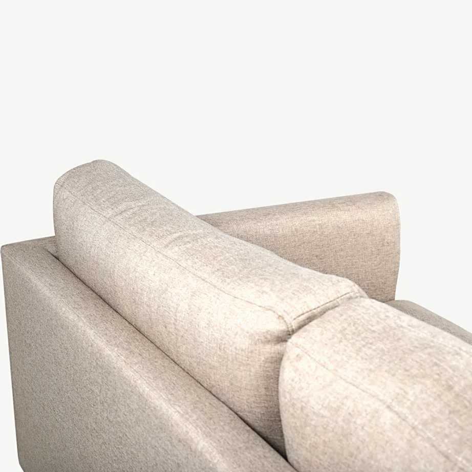 Beež 2-kohaline diivan mustade terasjalgadega Zoom, 15555-657 – 5