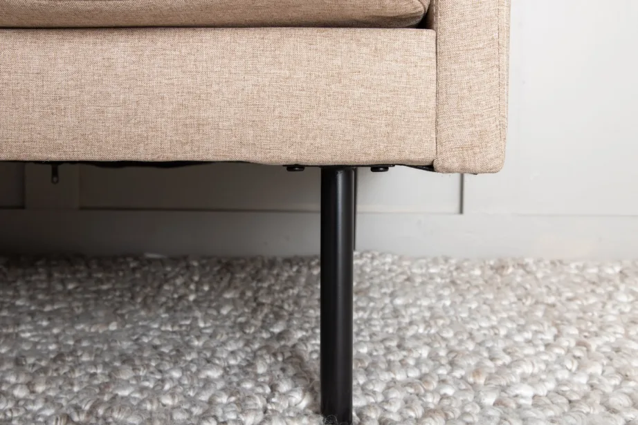 Beež 2-kohaline diivan mustade terasjalgadega Zoom, 15555-657 – 11