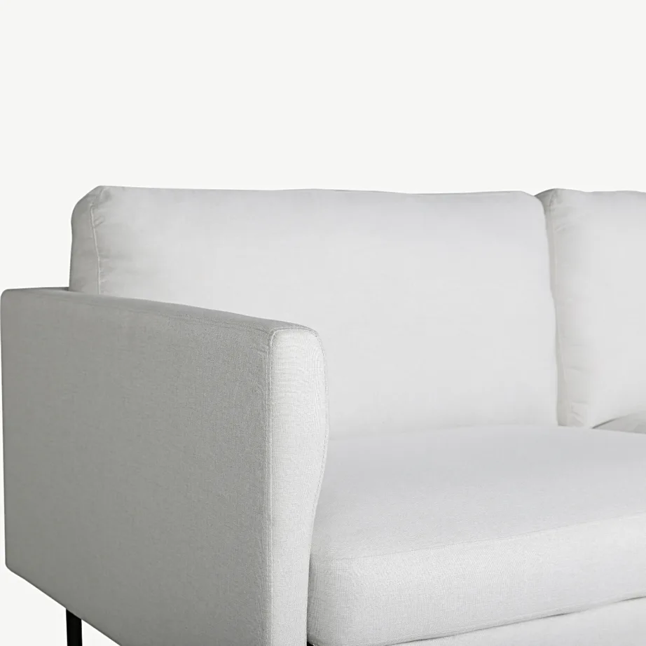 Zoom kaheistmeline diivan, hele polüester, mustad metalljalad, 15555-660 – 3