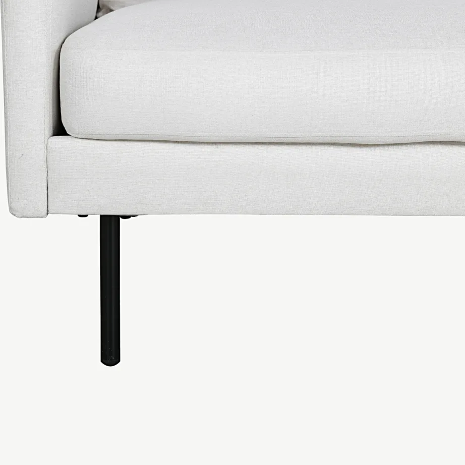 Zoom kaheistmeline diivan, hele polüester, mustad metalljalad, 15555-660 – 4