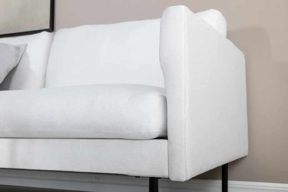 Zoom kaheistmeline diivan, hele polüester, mustad metalljalad, 15555-660 – 16