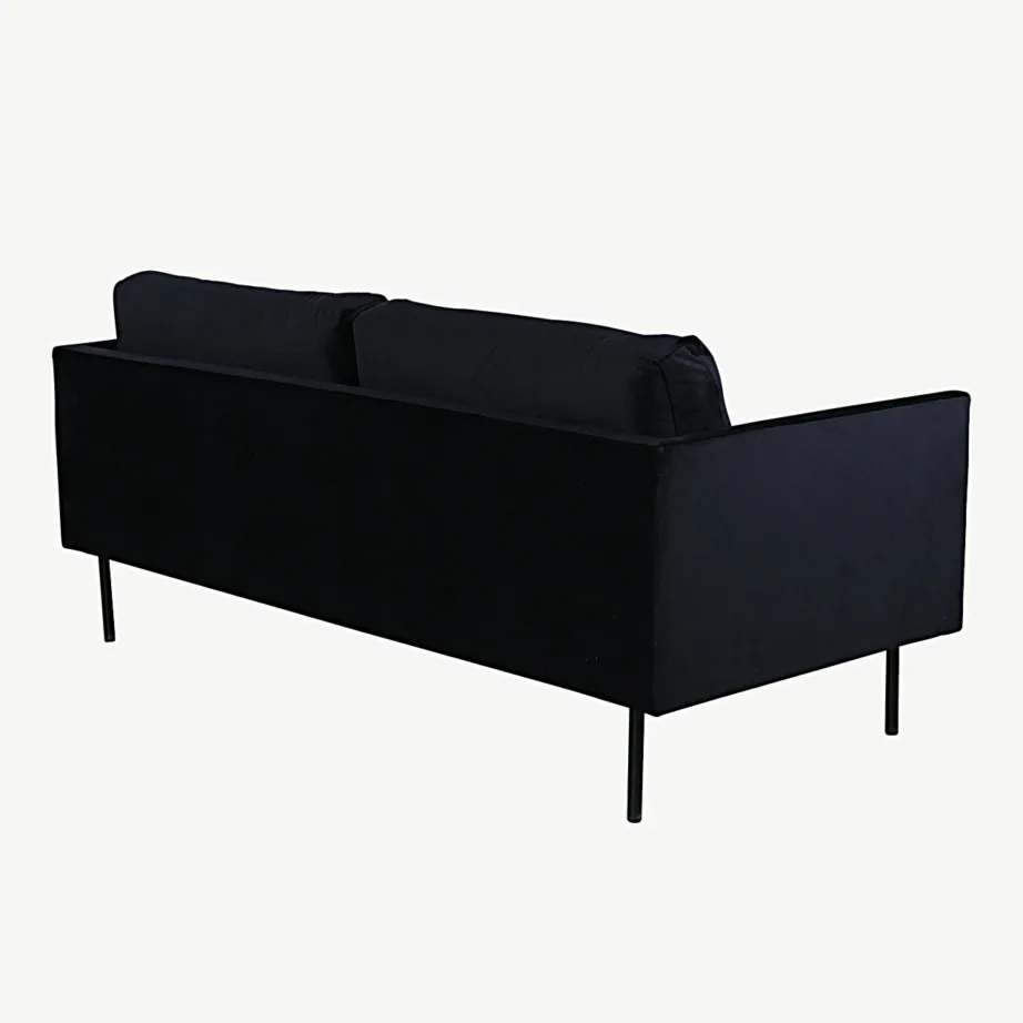 Kahekohaline must sametdiivan Zoom, metalljalgadel, 15555-888 – 4