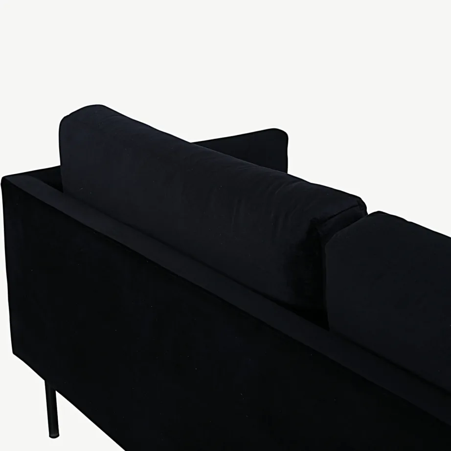 Kahekohaline must sametdiivan Zoom, metalljalgadel, 15555-888 – 5