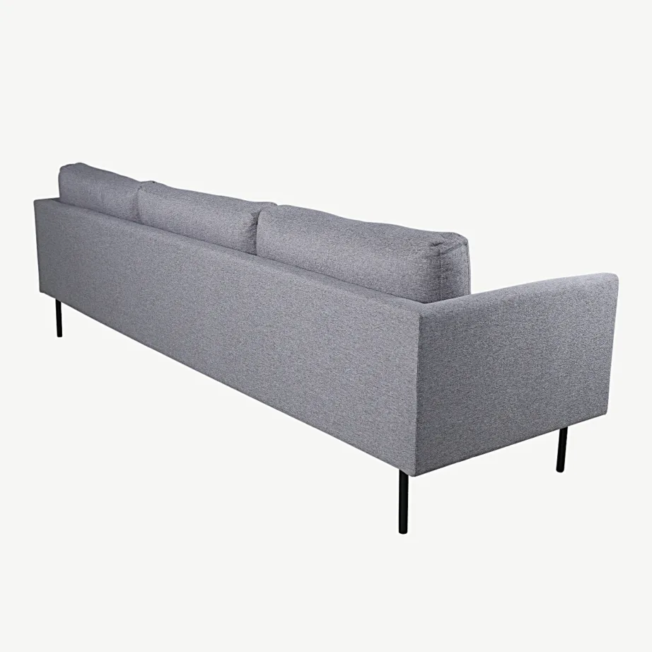 Hall kolmekohaline diivan Zoom mustade metalljalgadega, 15556-655 – 4