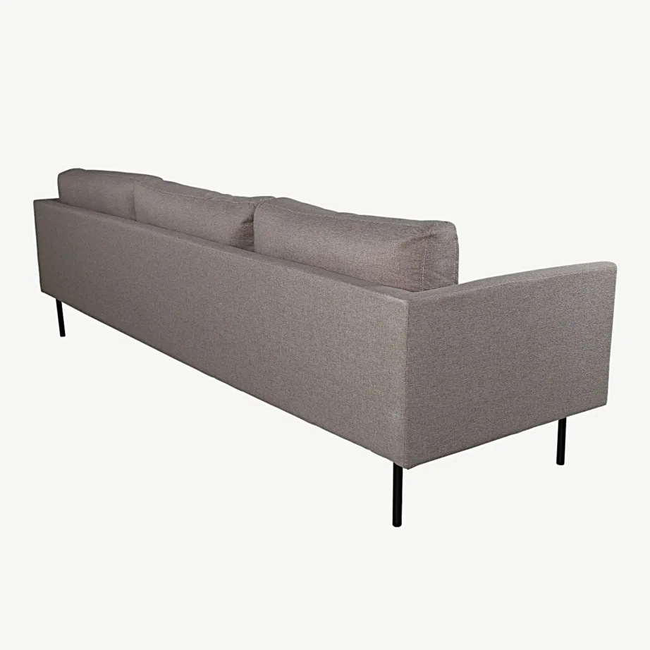 Pruun kolmekohaline diivan Zoom mustade metalljalgadega, 15556-657 – 4