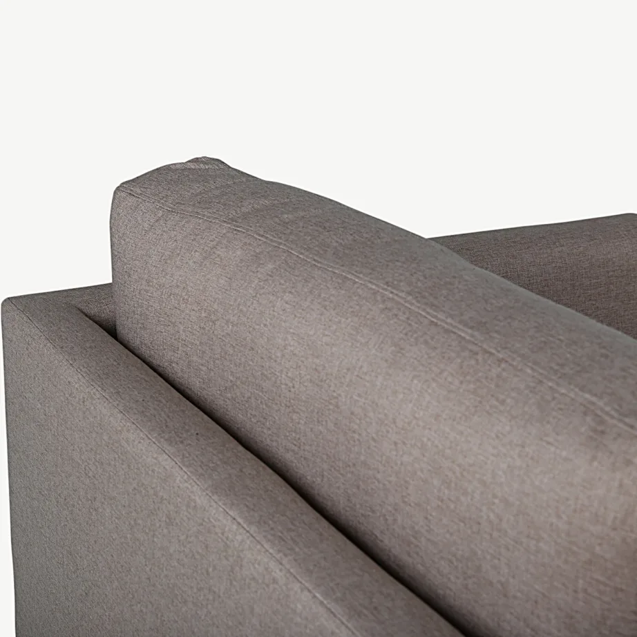 Pruun kolmekohaline diivan Zoom mustade metalljalgadega, 15556-657 – 6