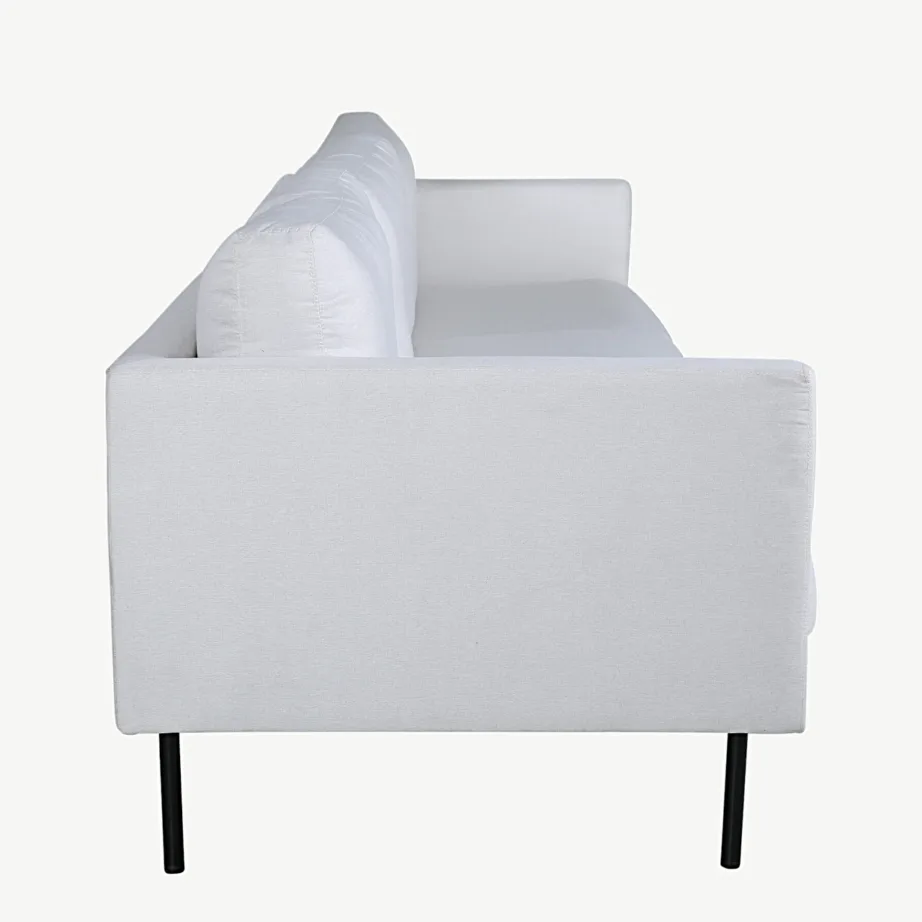 Helebeež põhjamaise disainiga 3-kohaline diivan Zoom mustade metalljalgadega, 15556-660 – 3